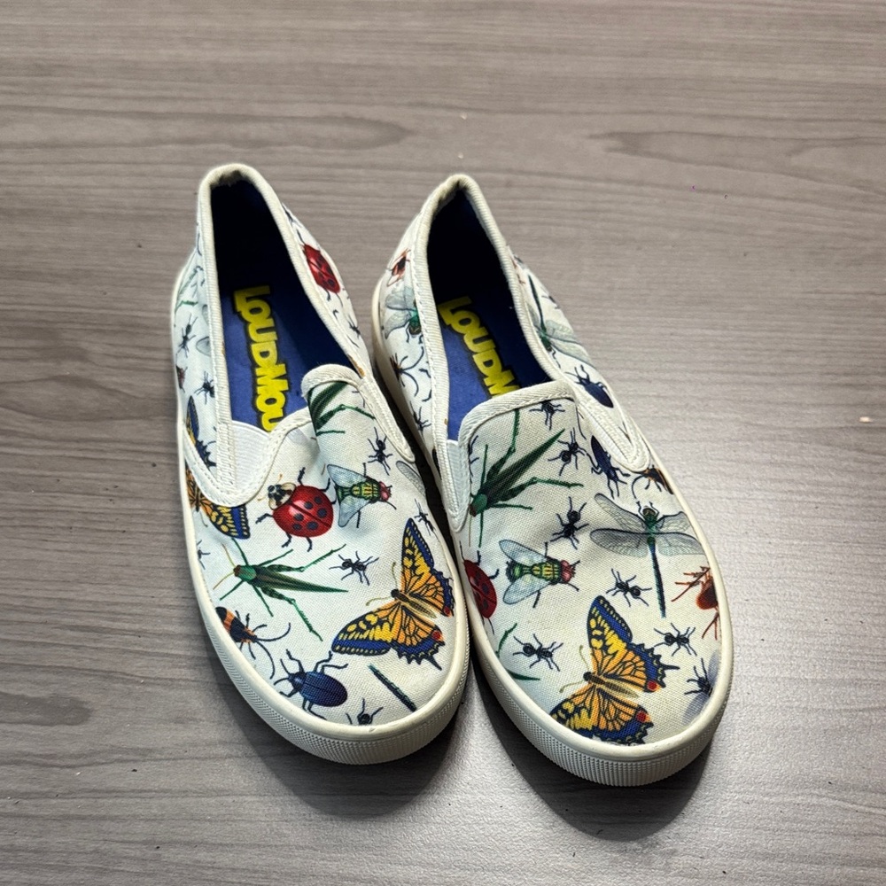 Loudmouth Multicolor Insect Print Slip-Ons